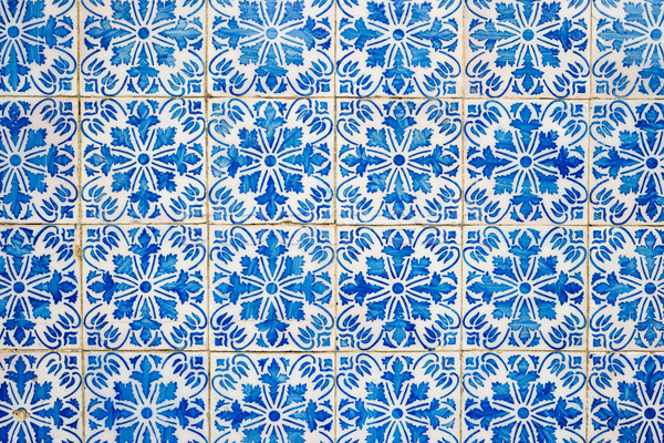 Stock photo: Traditional Portuguese glazed tiles