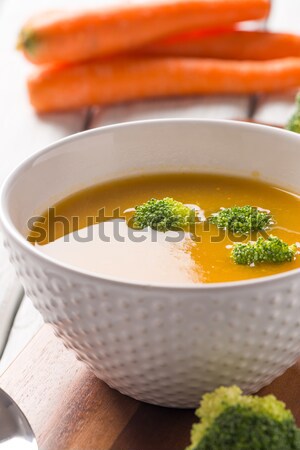 Vegetable cream soup Stock photo © homydesign