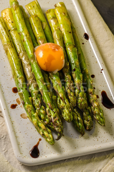 Asparagus cooked with egg  Stock photo © homydesign