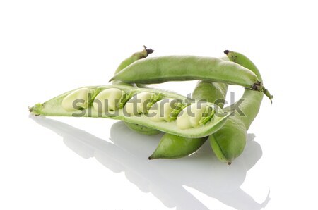 Foto d'archivio: Fagioli · verdi · bianco · alimentare · panorama · cucina