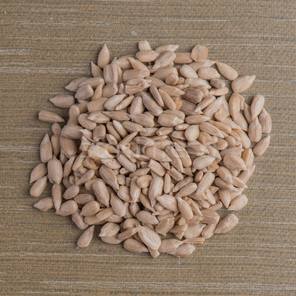 Circle of shelled sunflower seeds Stock photo © homydesign