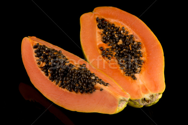 Foto d'archivio: Fresche · gustoso · alimentare · frutta · sfondo · nero