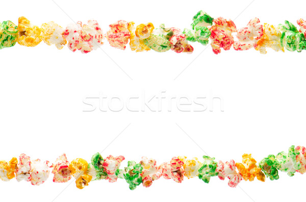 Popped  color kernels on two rows Stock photo © homydesign