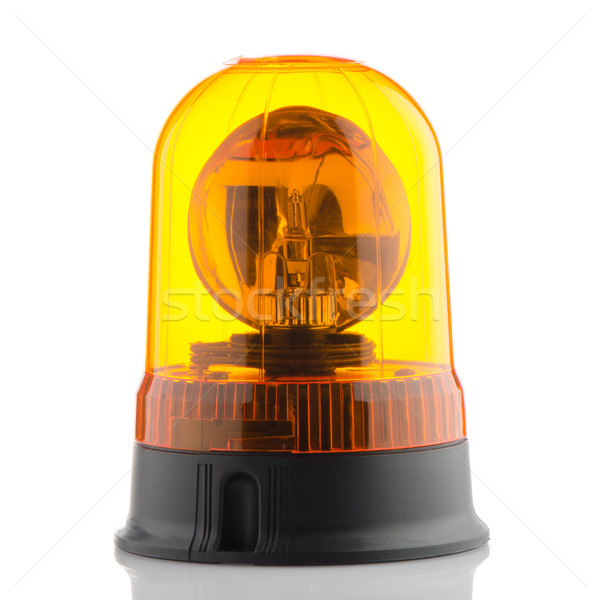 Oranje baken witte medische veiligheid Stockfoto © homydesign