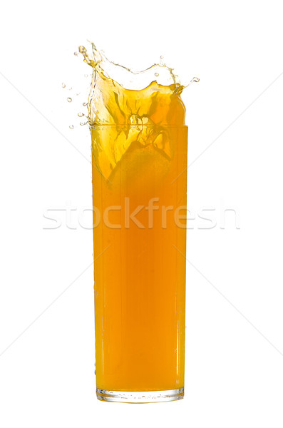 Orange juice splash Stock photo © homydesign