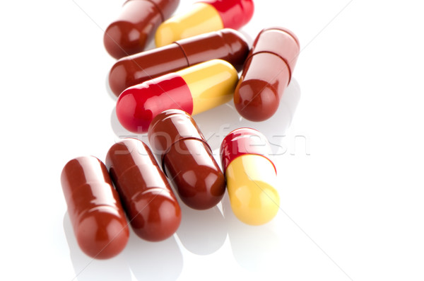 Red pills Stock photo © homydesign