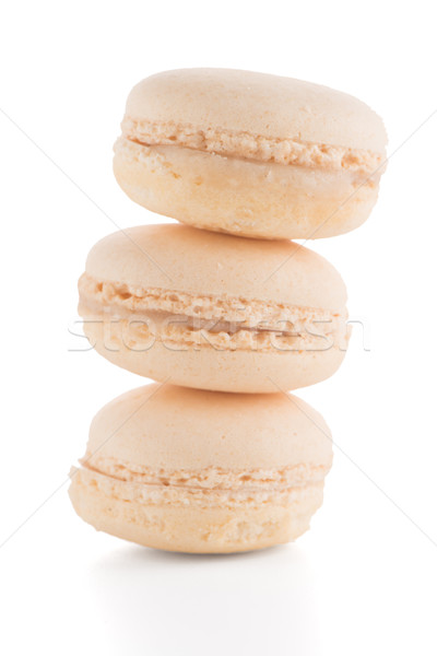 [[stock_photo]]: Coloré · français · macarons · blanche · café · gâteau