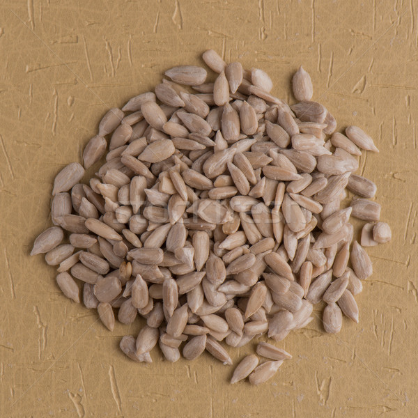 Circle of shelled sunflower seeds Stock photo © homydesign