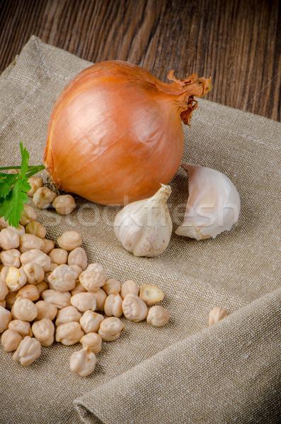 Garlic and onion Stock photo © homydesign