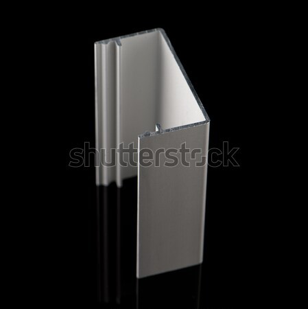 Aluminiu profil esantion izolat negru casă Imagine de stoc © homydesign