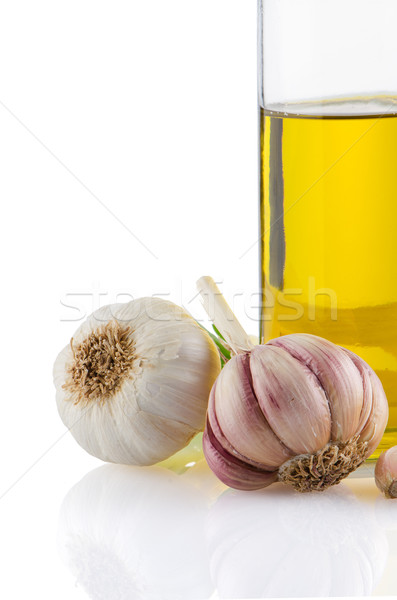 Garlic and olive oil Stock photo © homydesign
