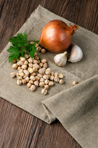 Detail textiel servet voedsel studio Stockfoto © homydesign