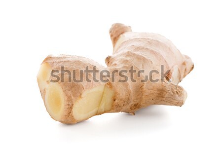 Stock photo: Ginger root on white
