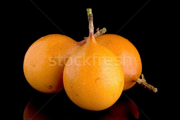 Pasión frutas alimentos fondo naranja tropicales Foto stock © homydesign