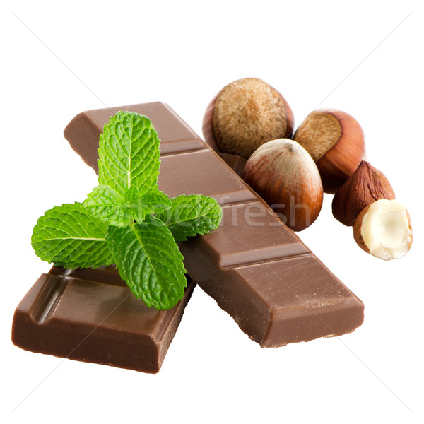Chocolate parts Stock photo © homydesign