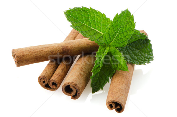 Cinnamon sticks Stock photo © homydesign