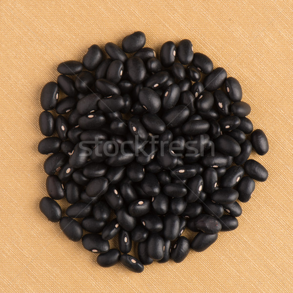 Stock photo: Circle of black beans