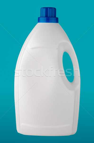 Plastic fles witte Blauw cap achtergrond Stockfoto © homydesign