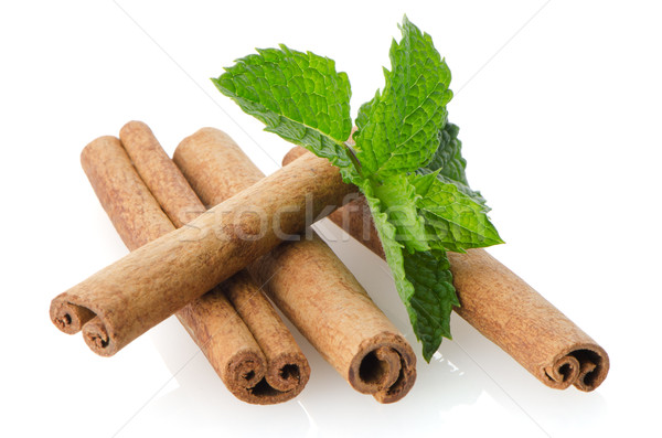 Cinnamon sticks Stock photo © homydesign