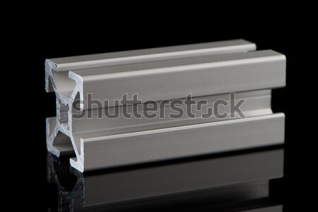 Aluminium Profil Probe isoliert weiß Gebäude Stock foto © homydesign