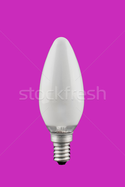 Bombilla aislado sólido color luz tecnología Foto stock © homydesign