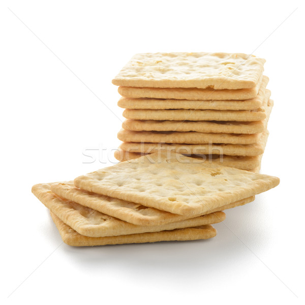 Lecker Keks isoliert weiß Hintergrund Weizen Stock foto © homydesign