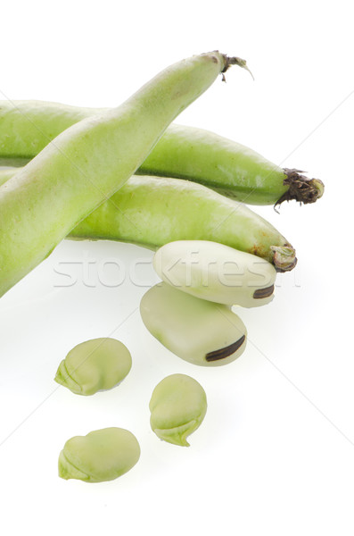 Stockfoto: Groene · bonen · peul · witte · voedsel · landschap · keuken