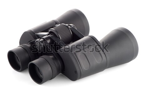Black binoculars isolated Stock photo © homydesign