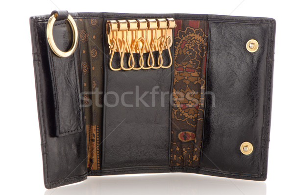 Leather key chain Stock photo © homydesign