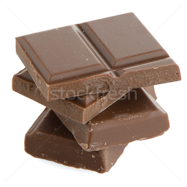 Closeup detail of chocolate parts Stock photo © homydesign