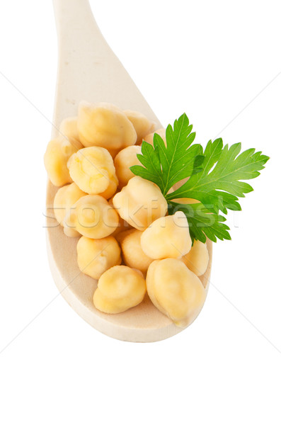 chickpeas over spoon  Stock photo © homydesign