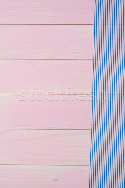 Blue towel over table Stock photo © homydesign