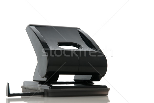 Czarna dziura odizolowany biały papieru czarny kolor Zdjęcia stock © homydesign
