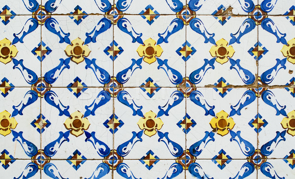 Old ceramic tiles Stock photo © homydesign
