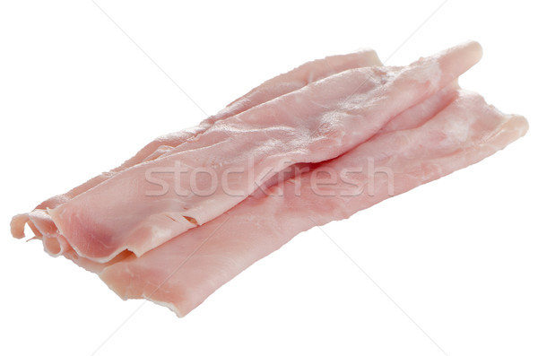 Fresh shaved ham Stock photo © homydesign