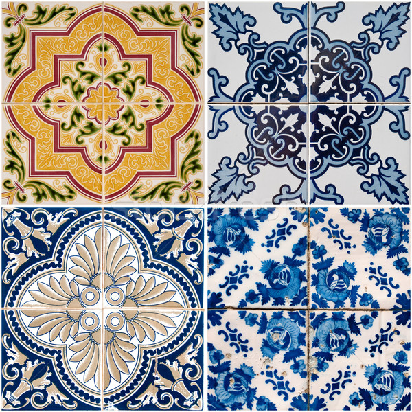 Vintage ceramic tiles Stock photo © homydesign
