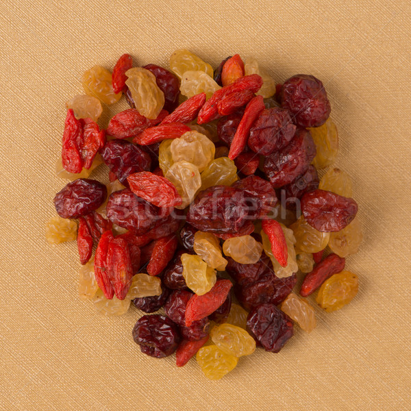 Circle of mixed dried fruits Stock photo © homydesign