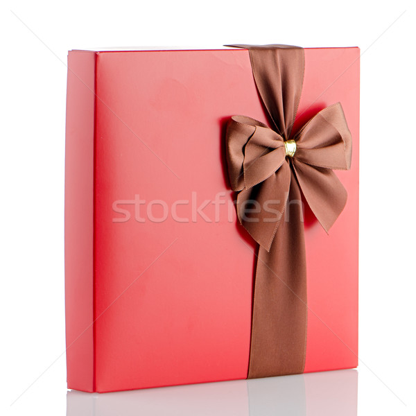 紅色 禮物 弓 白 婚禮 商業照片 © homydesign