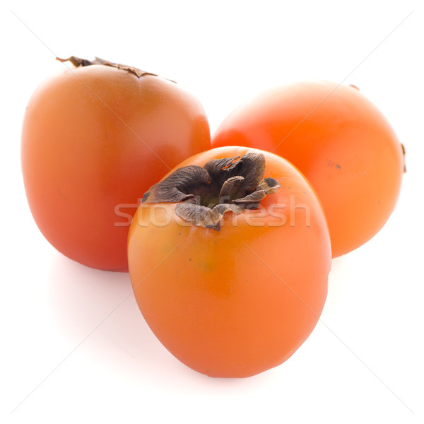 Persimmon vruchten witte natuur vruchten achtergrond Stockfoto © homydesign