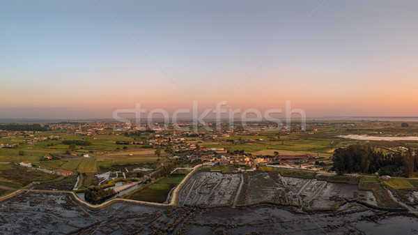Aerial View of Monte at sunset Stock photo © homydesign