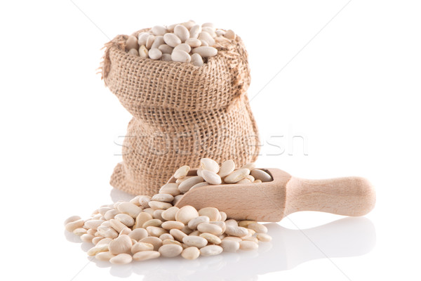 White beans bag Stock photo © homydesign