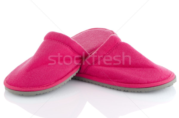 A pair of pink slippers Stock photo © homydesign