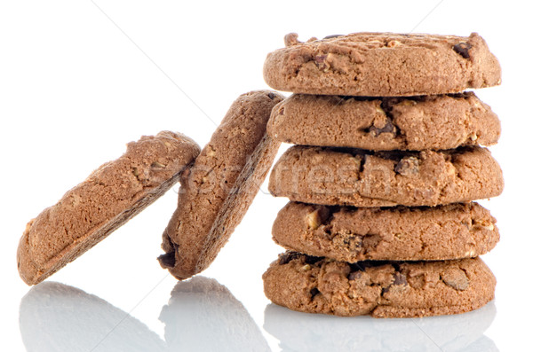 Chocolate chip cookies Stock photo © homydesign