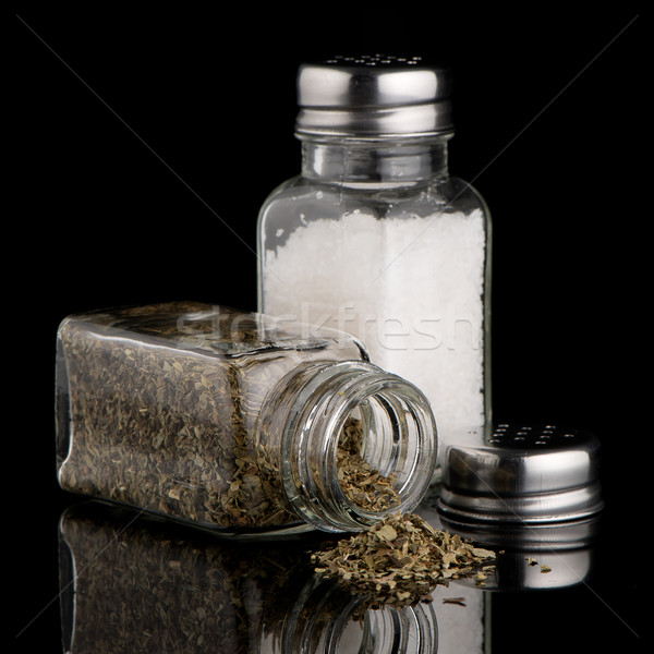  Salt and oregano shakers Stock photo © homydesign