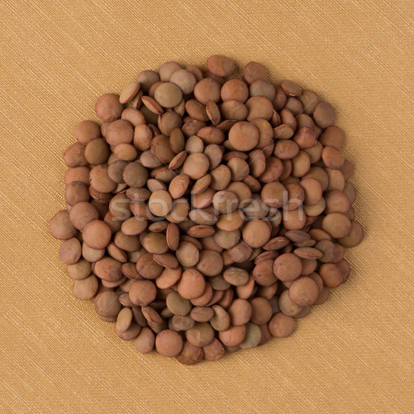Circle of lentils Stock photo © homydesign