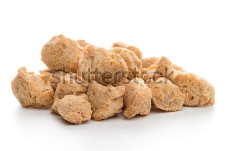 Soya chunks on white Stock photo © homydesign