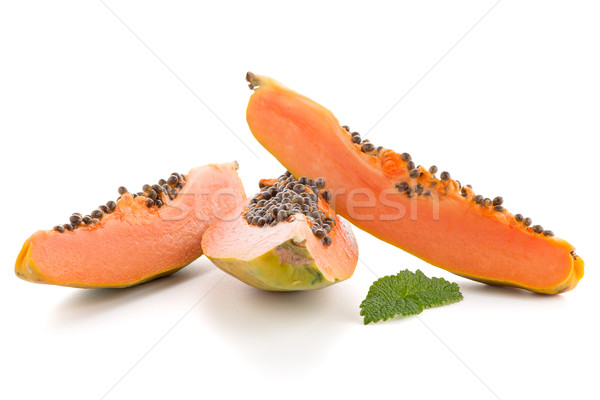 Fresh and tasty papaya Stock photo © homydesign