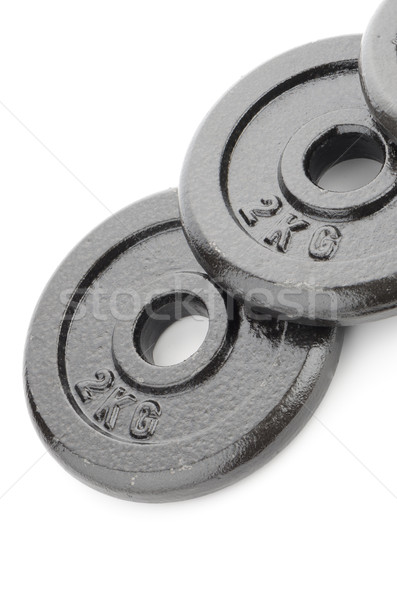 Dumbbell weights parts Stock photo © homydesign