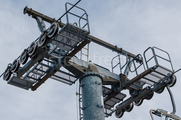 Mast of a chairlift Stock photo © homydesign
