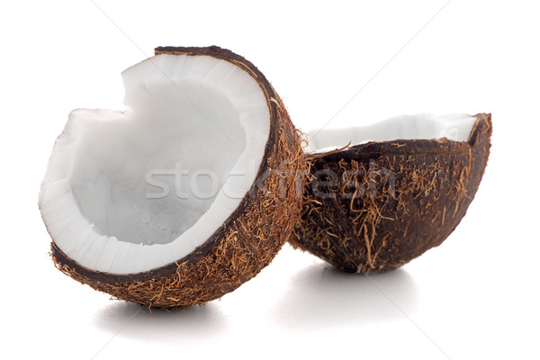 椰子 孤立 白 食品 水果 喝 商業照片 © homydesign